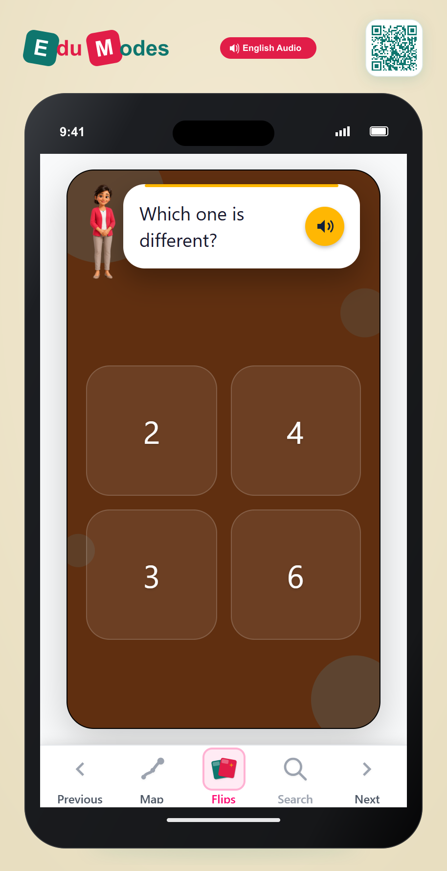 Select even or odd numbers - Odd One Out (Even) - Interactive Learning Game Preview