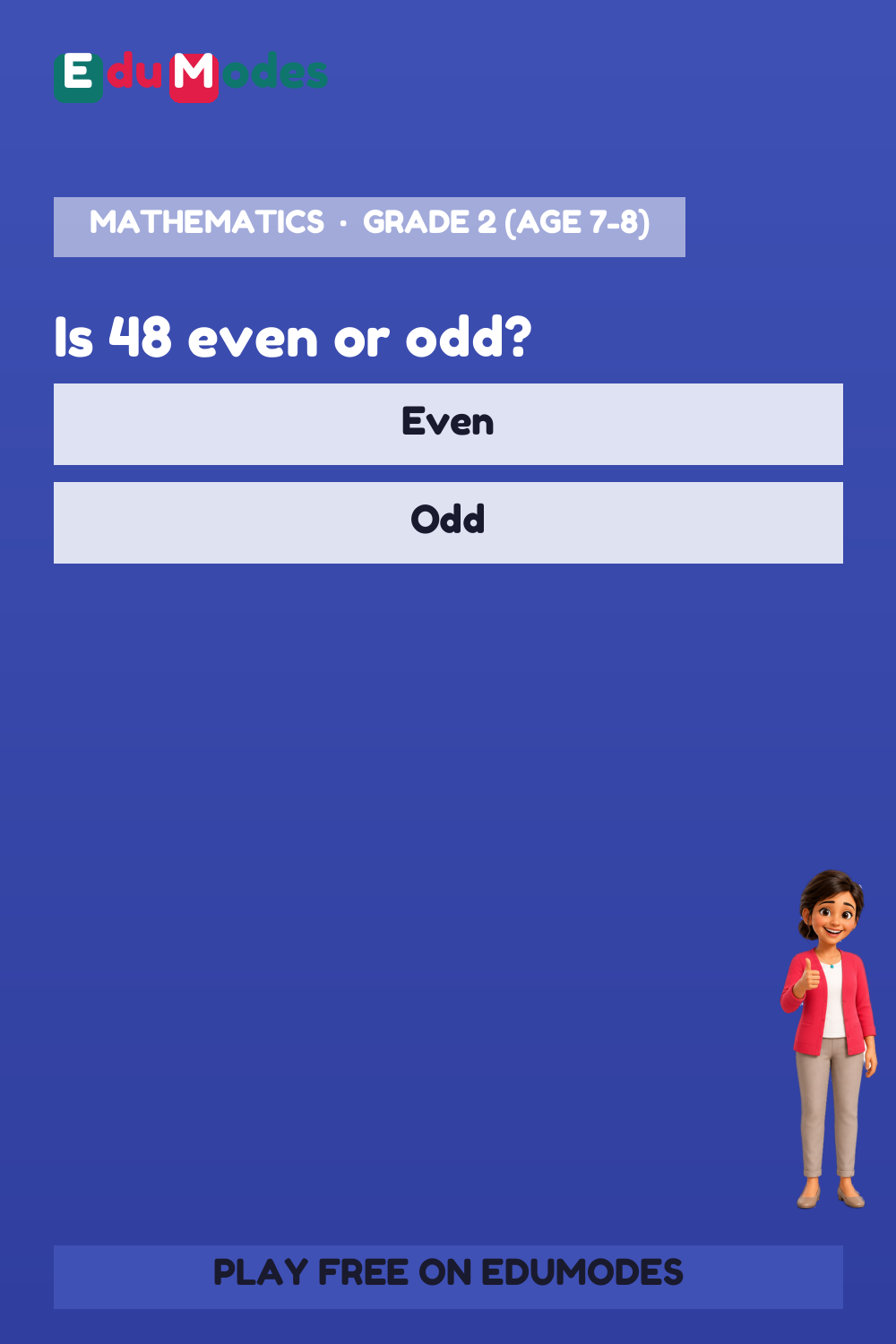 Select even or odd numbers - Even/Odd Review - Interactive Learning Game Preview