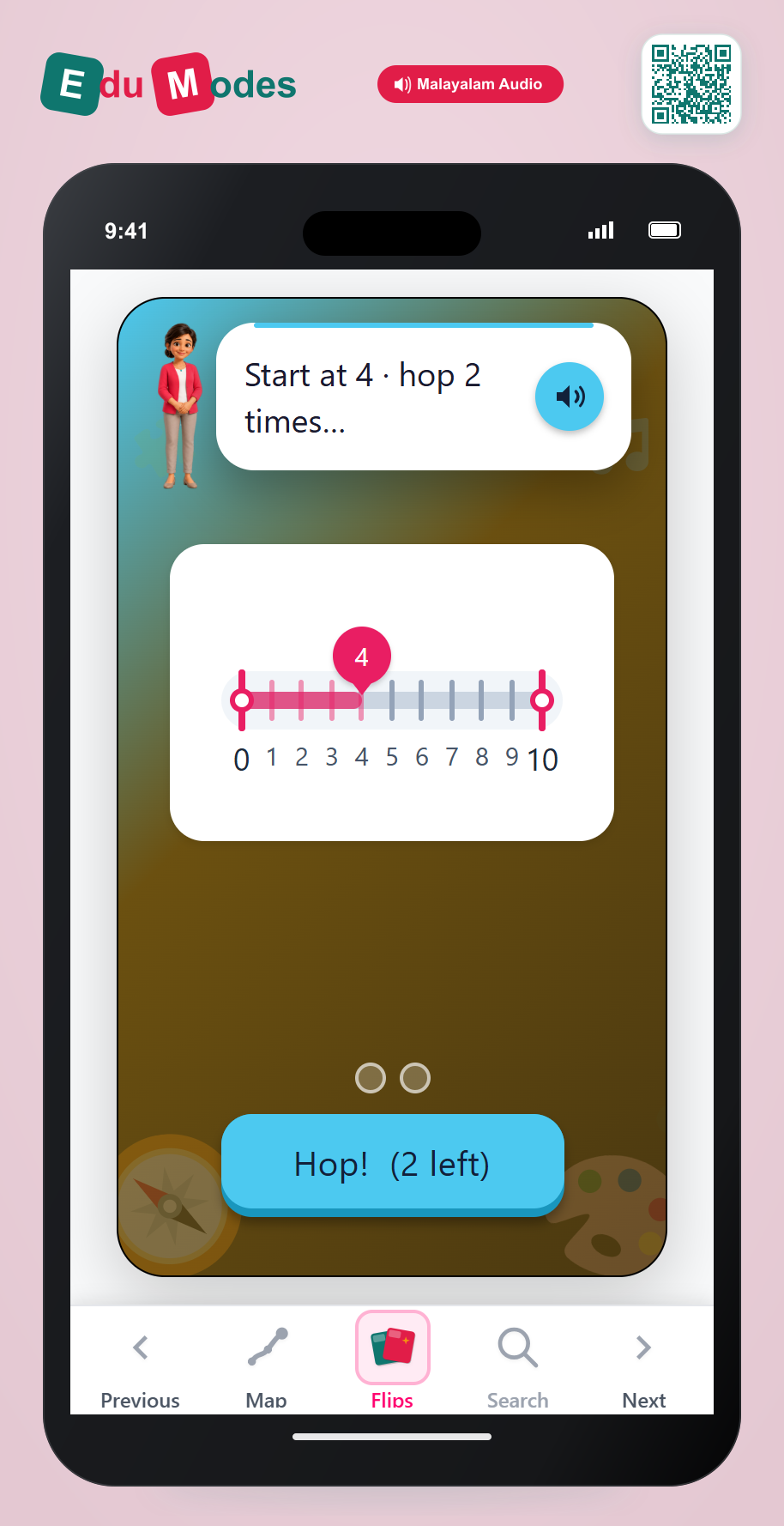Next Even Number 1 (Malayalam) - Interactive Learning Game Preview