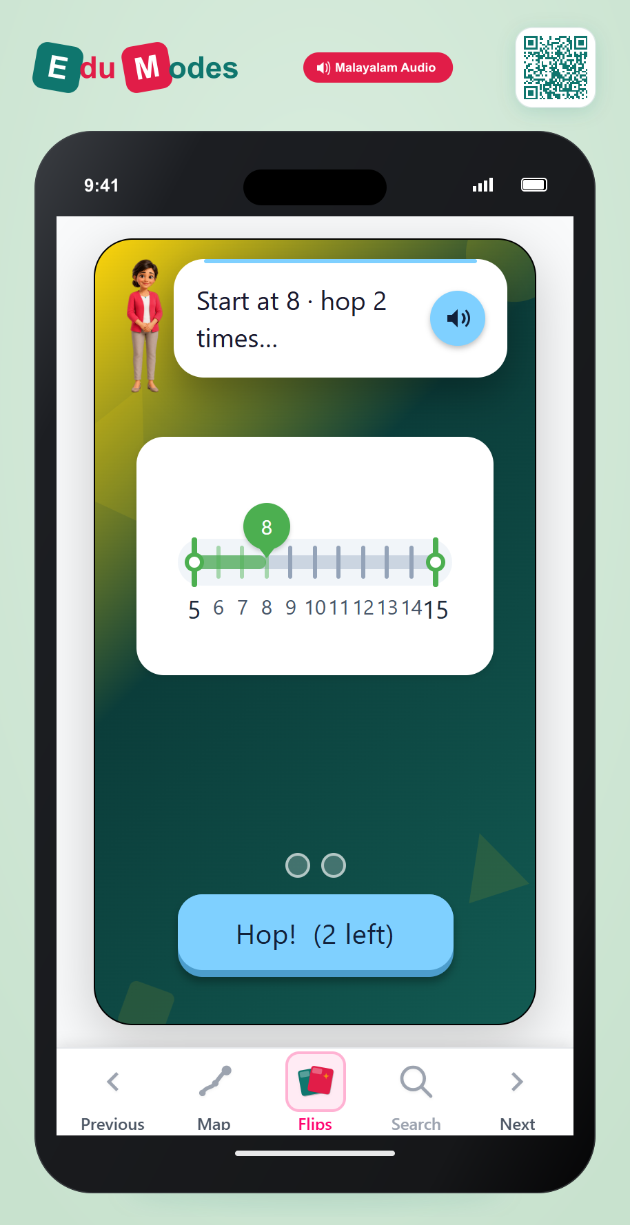 Next Even Number 2 (Malayalam) - Interactive Learning Game Preview