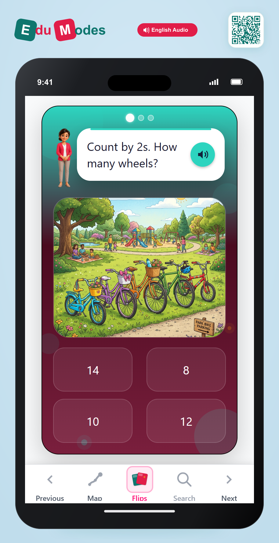 Skip-counting stories - Mixed Review - Interactive Learning Game Preview