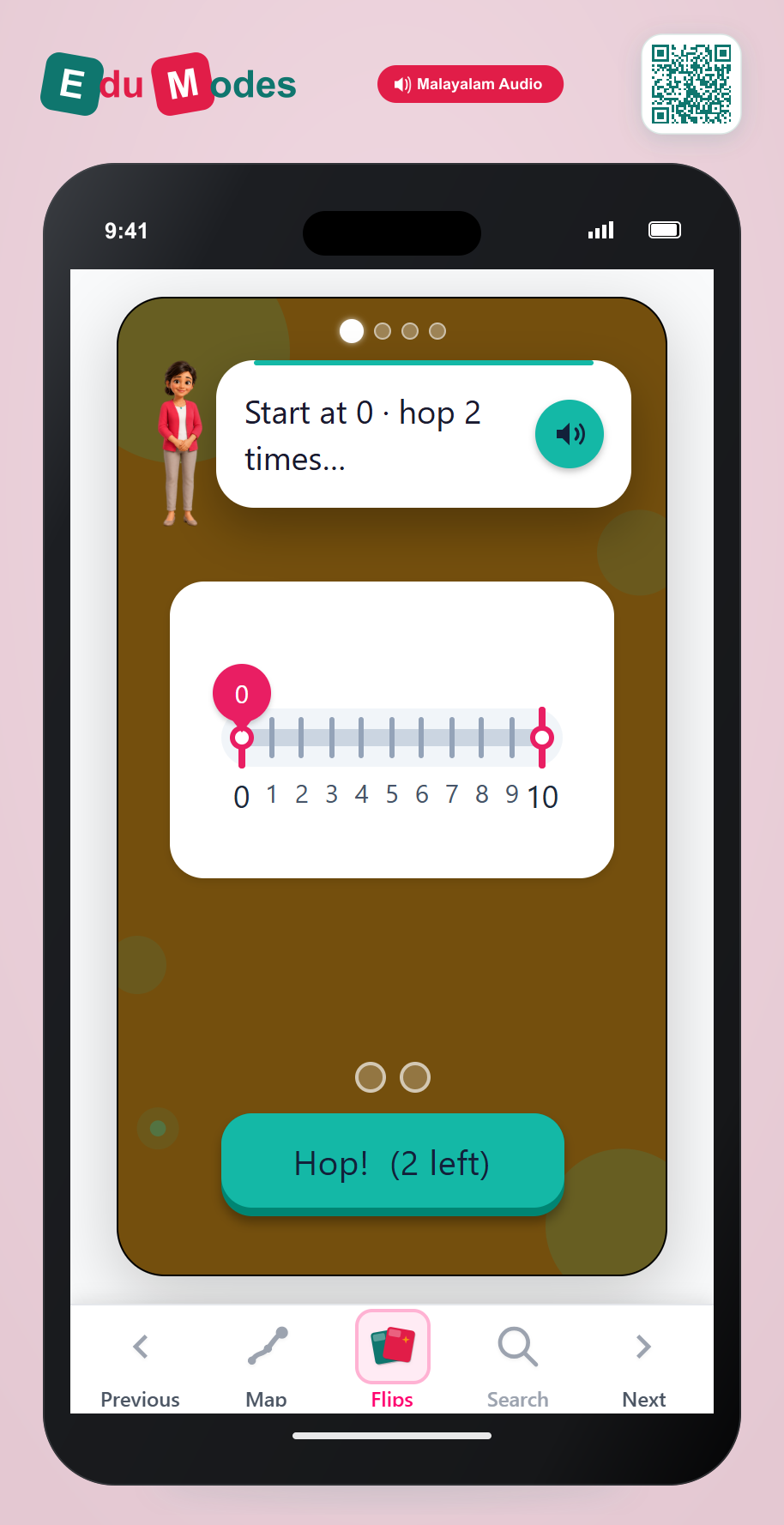 Skip-counting puzzles - Part 1 (Malayalam) - Interactive Learning Game Preview