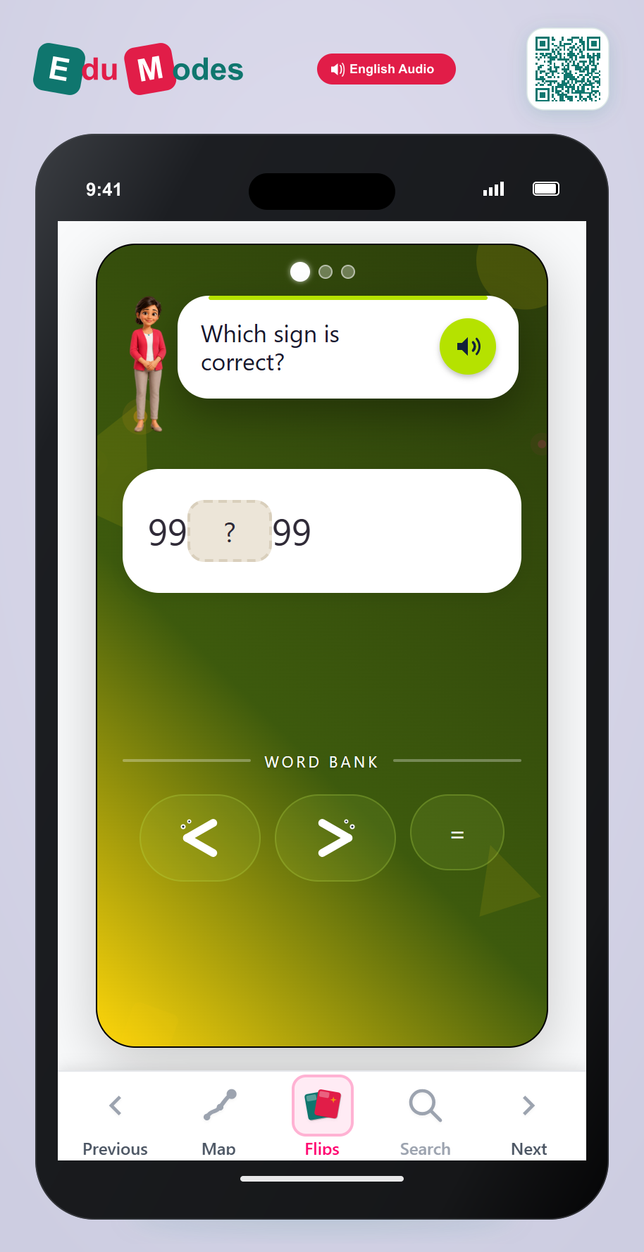 Comparing numbers up to 100 - Part 10 - Interactive Learning Game Preview