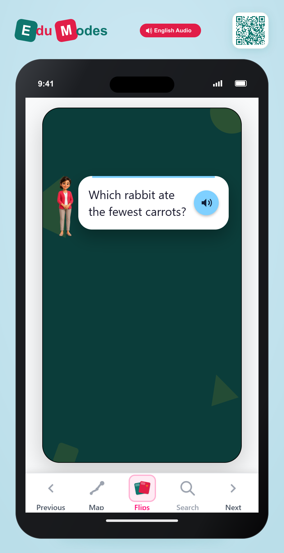 Which Rabbit Ate the Fewest Carrots? - Word Problem - Interactive Learning Game Preview