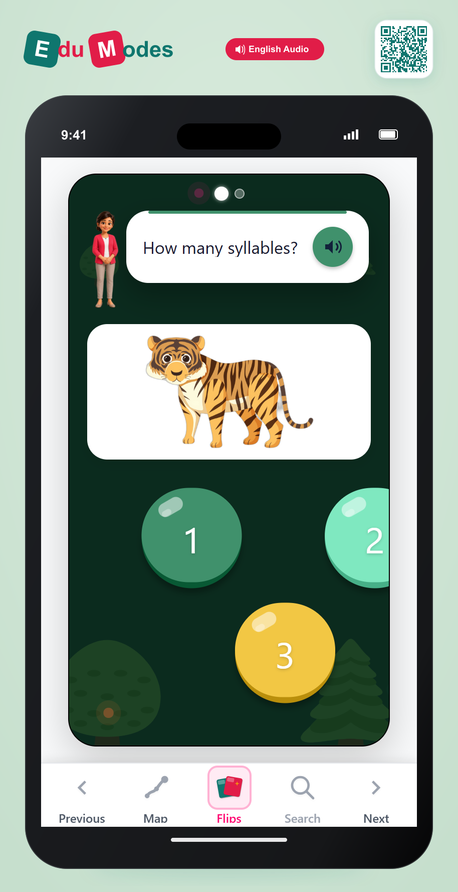 2 and 3 Syllables - Interactive Learning Game Preview