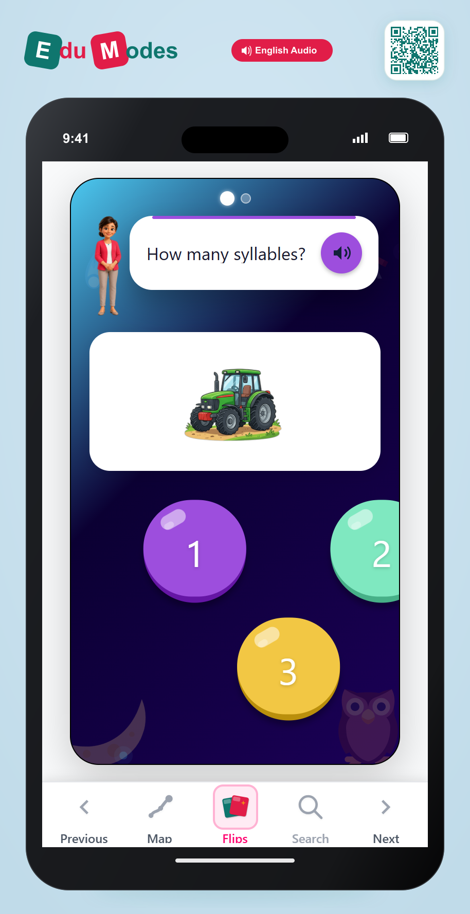 More 2 and 3 Syllables - Interactive Learning Game Preview
