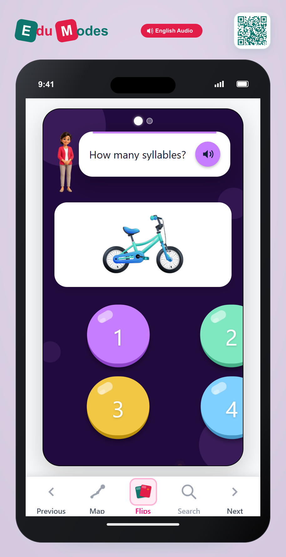 More 3 and 4 Syllables - Interactive Learning Game Preview