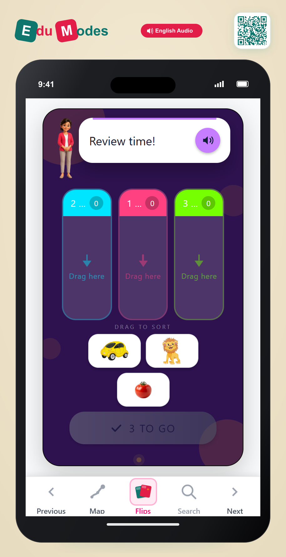 Sort by the number of syllables - Part 5 - Interactive Learning Game Preview