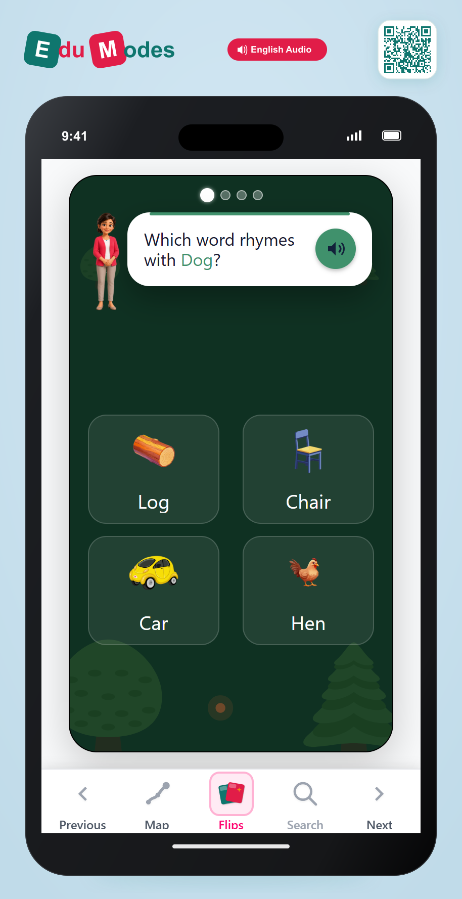 Short O and U Rhyming Pairs - Interactive Learning Game Preview