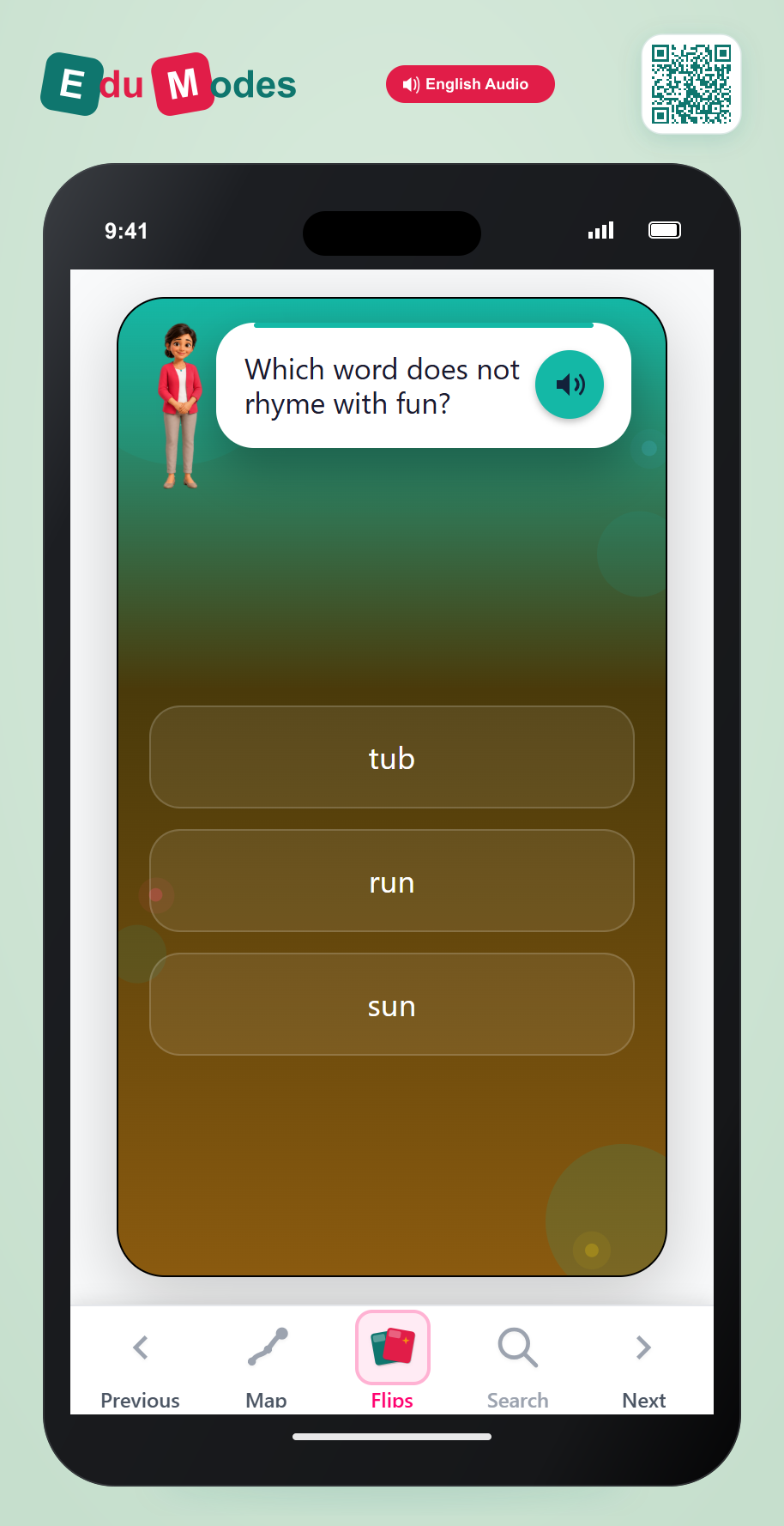Rhyme Test 8 - Interactive Learning Game Preview