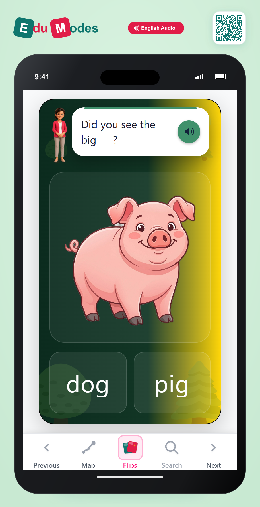 Complete the Rhyme: big - Interactive Learning Game Preview