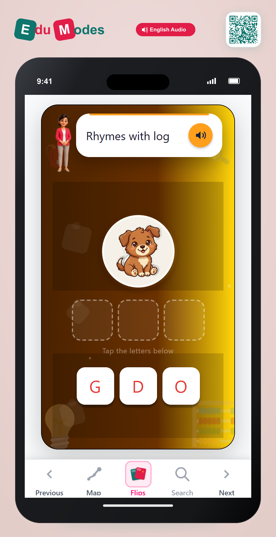 Rhyme Riddle: dog - Interactive Learning Game Preview