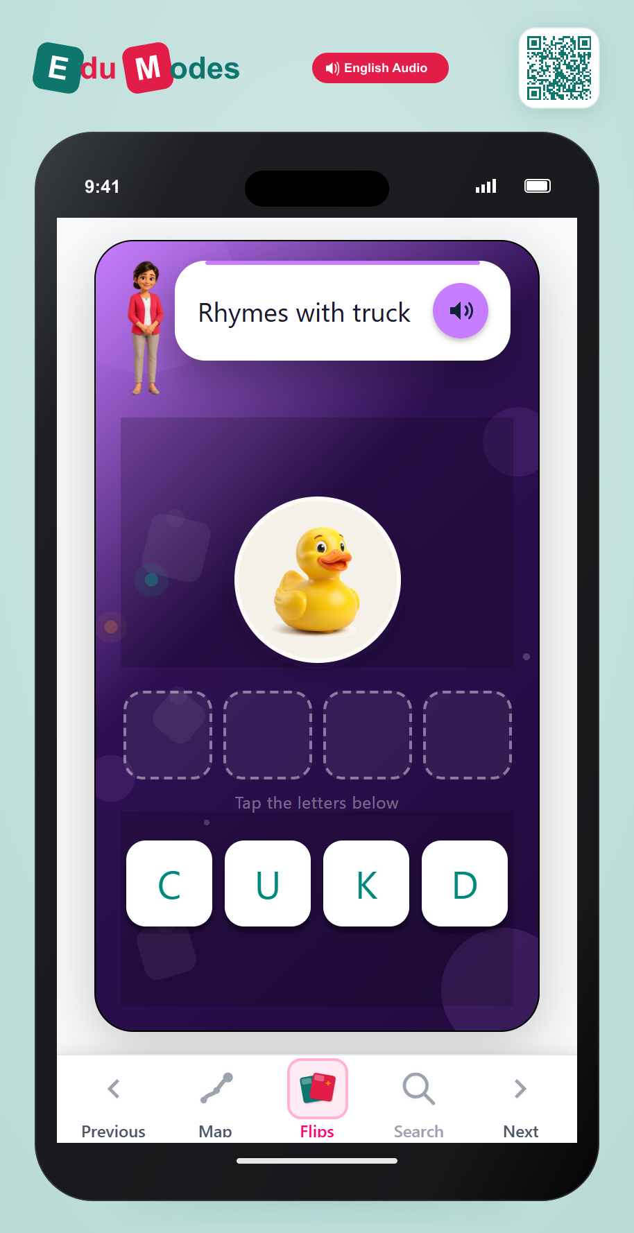 Rhyme Riddle: duck - Interactive Learning Game Preview