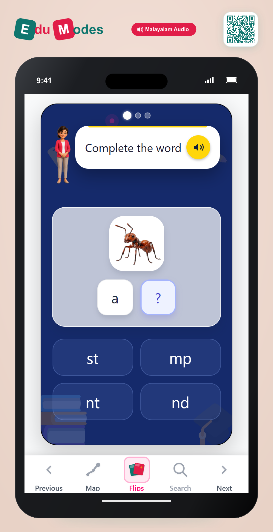 Complete Final Blend 9 (Malayalam) - Interactive Learning Game Preview