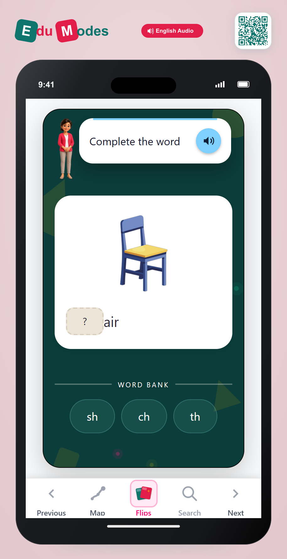 Spell chair - Interactive Learning Game Preview