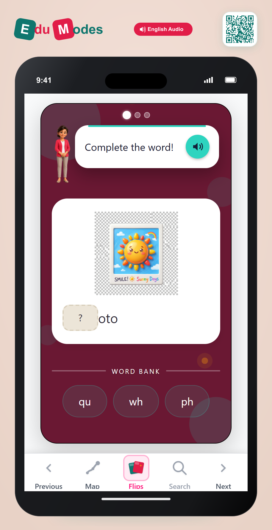 Initial Digraphs - Visual Fill - Interactive Learning Game Preview