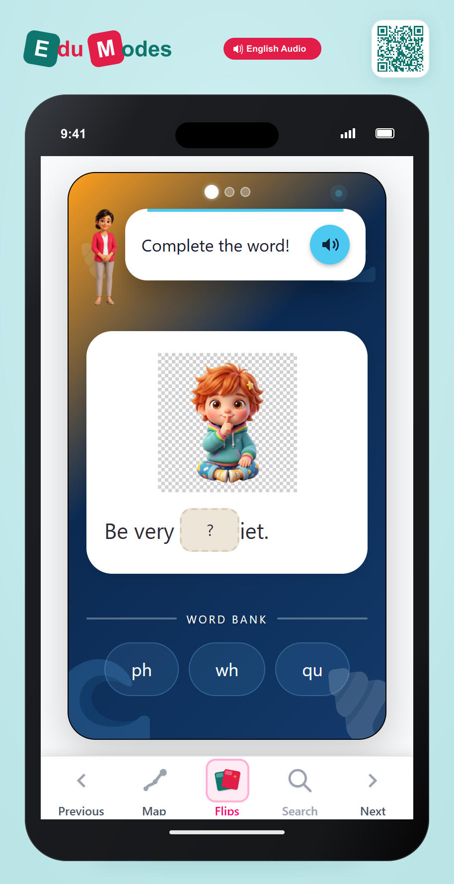 Mixed Digraphs - Sentences - Interactive Learning Game Preview