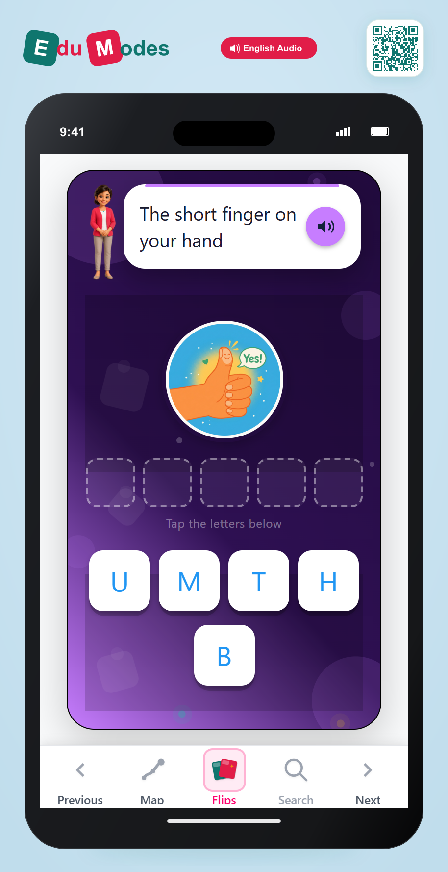 Spell thumb - Interactive Learning Game Preview