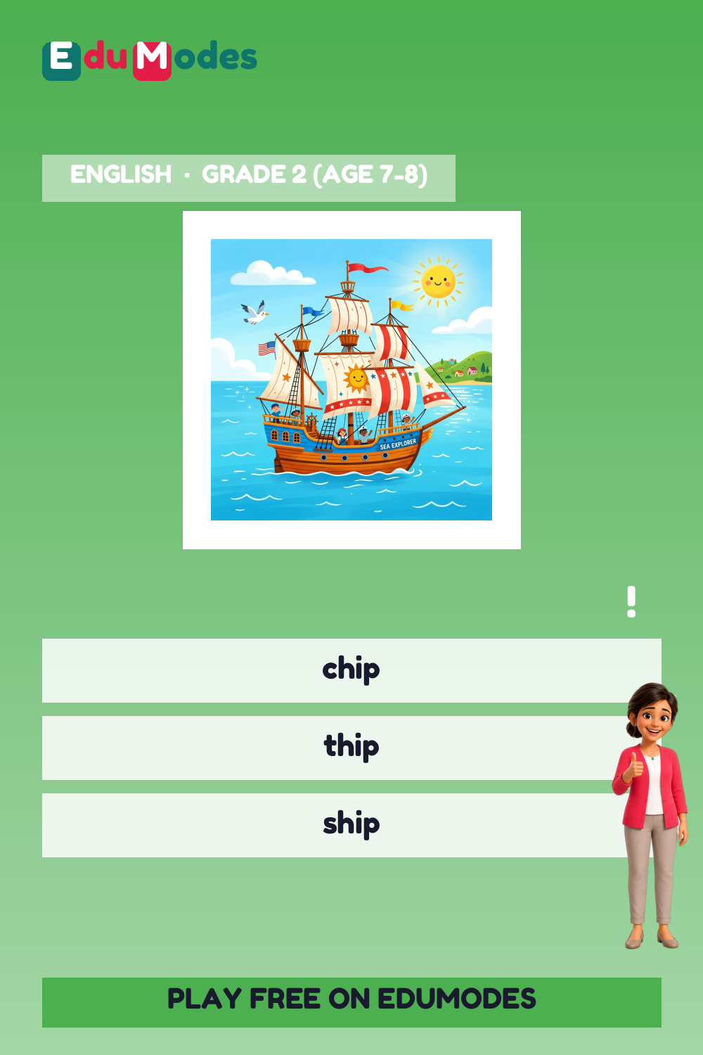 Spell ship (Spelling Practice) - Interactive Learning Game Preview