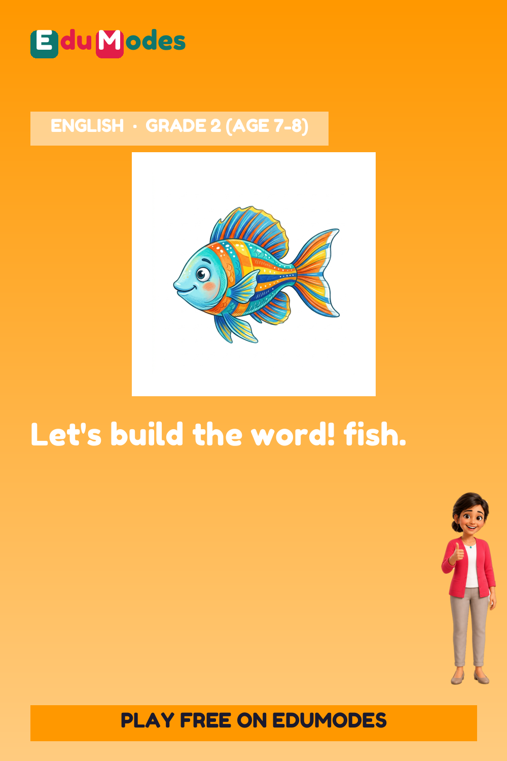 Spell fish (Spelling Practice) - Interactive Learning Game Preview