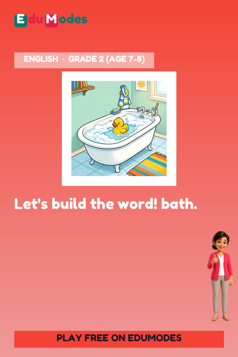 Spell bath (Spelling Practice) - Interactive Learning Game Preview