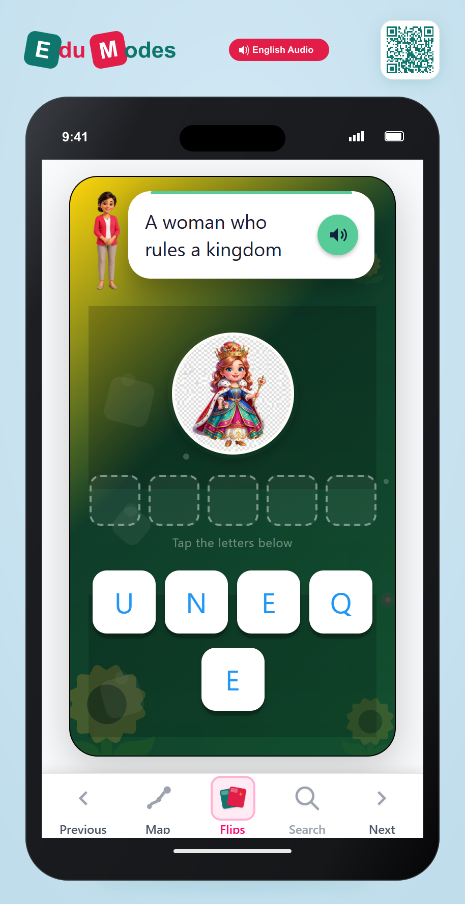 Spell queen - Interactive Learning Game Preview