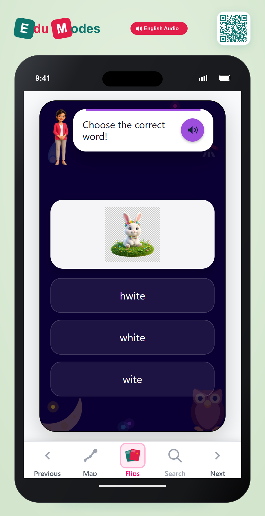 Spell white - Interactive Learning Game Preview