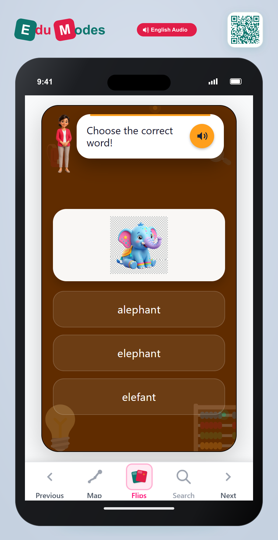 Spell elephant - Interactive Learning Game Preview