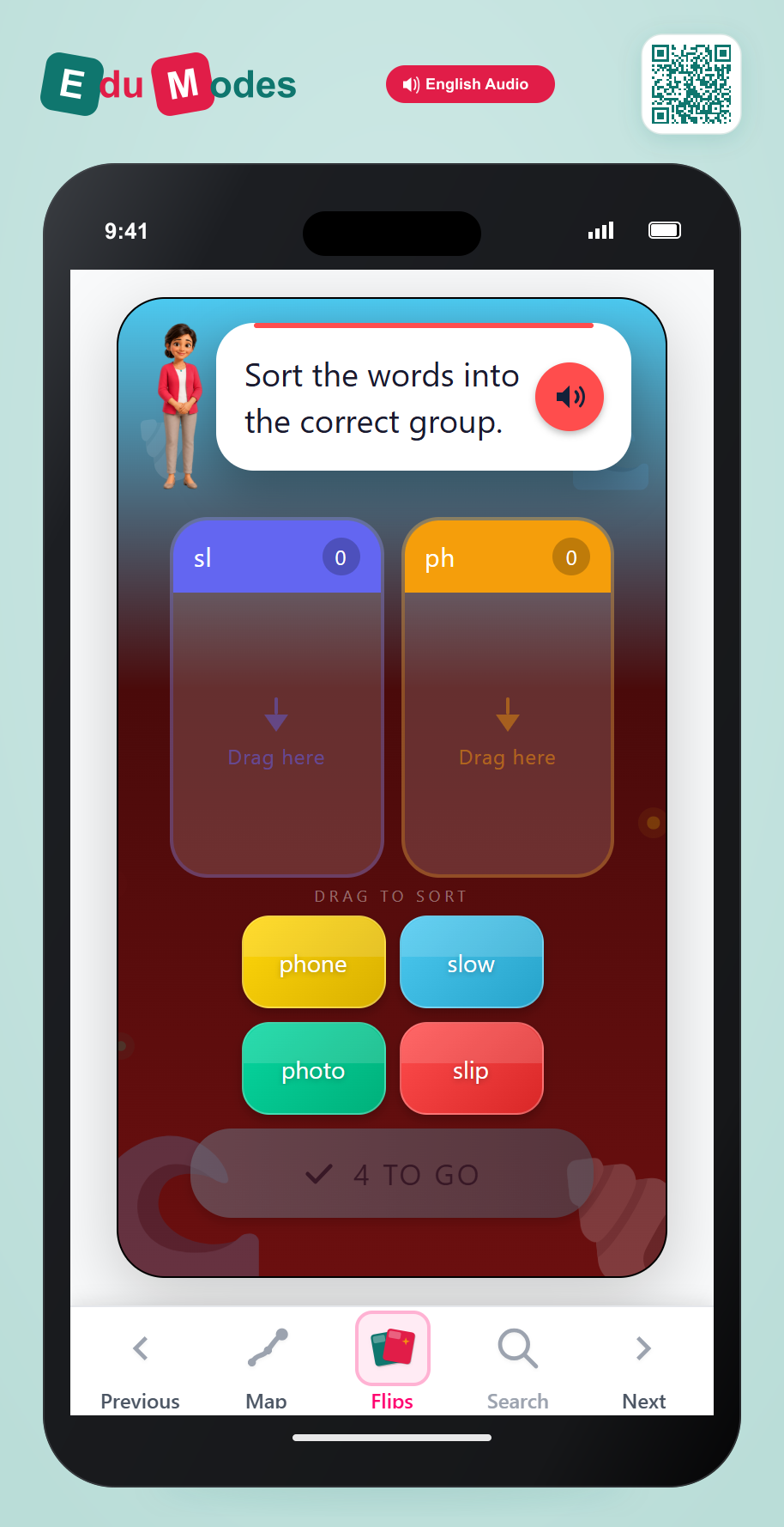 Sort Mixed Blends and Digraphs - Interactive Learning Game Preview