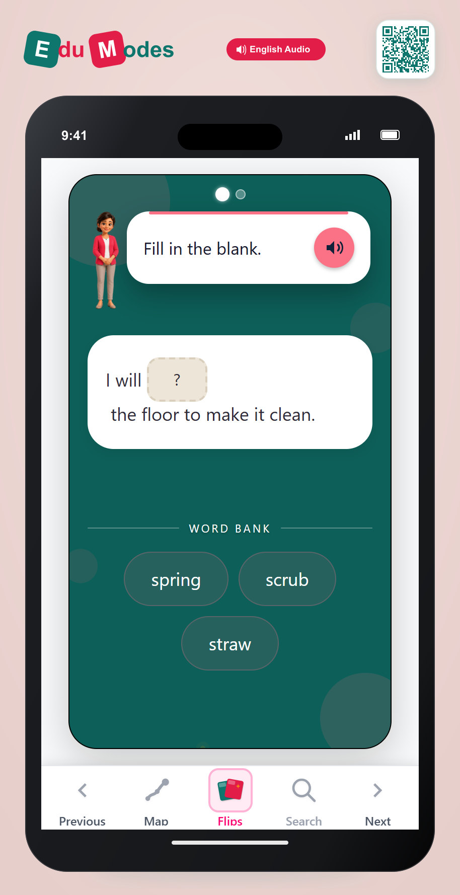 Three letter blends review - Interactive Learning Game Preview