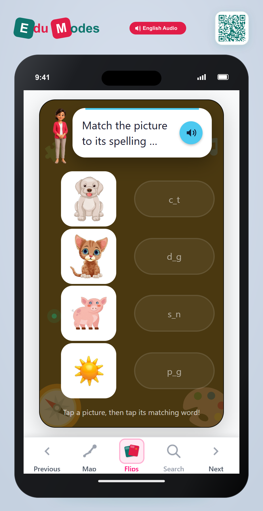 Match Image to Word - Interactive Learning Game Preview