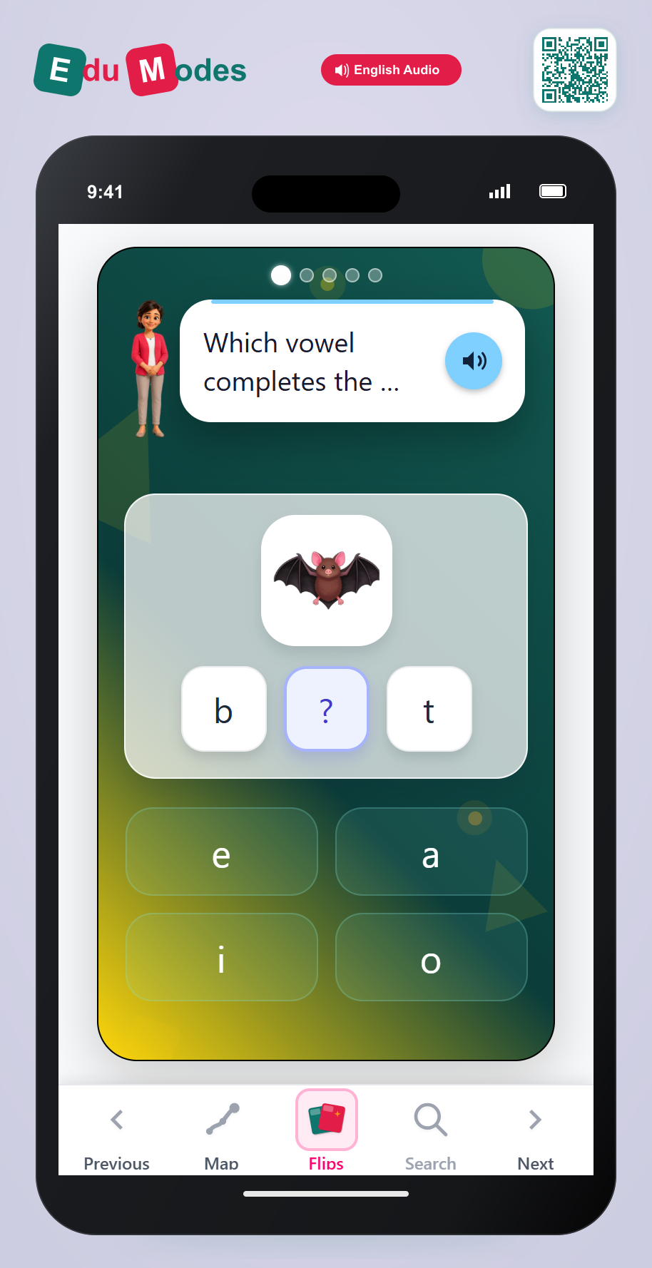 Vowel Review - Interactive Learning Game Preview