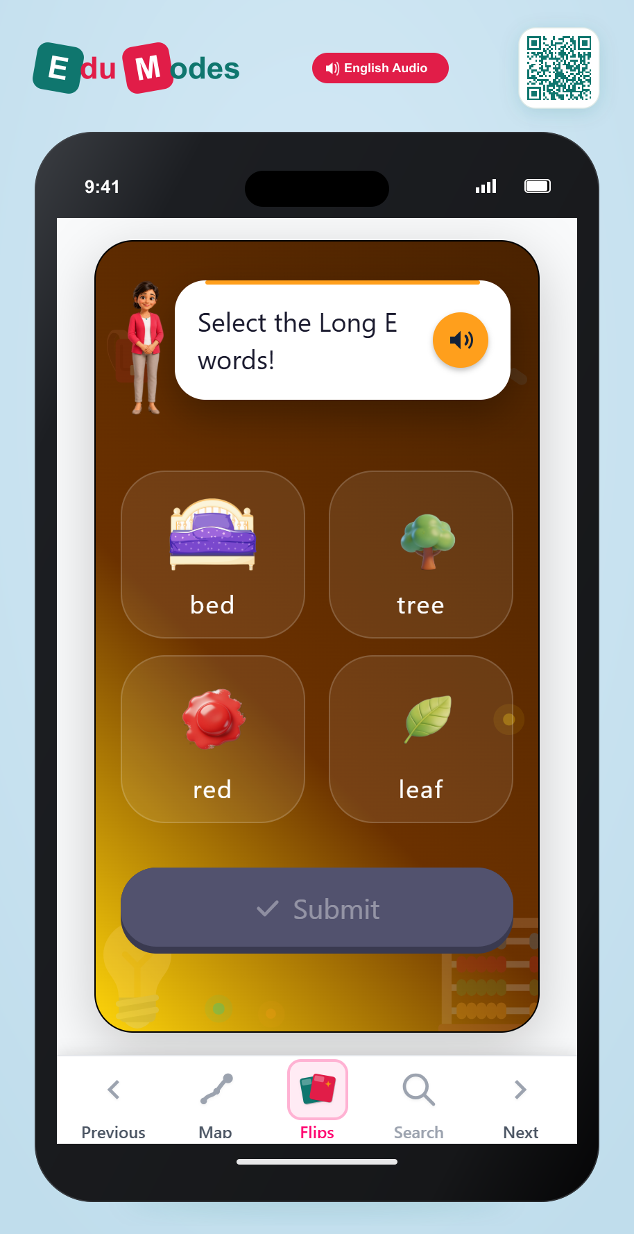 Find Long E Vowel Words - Interactive Learning Game Preview