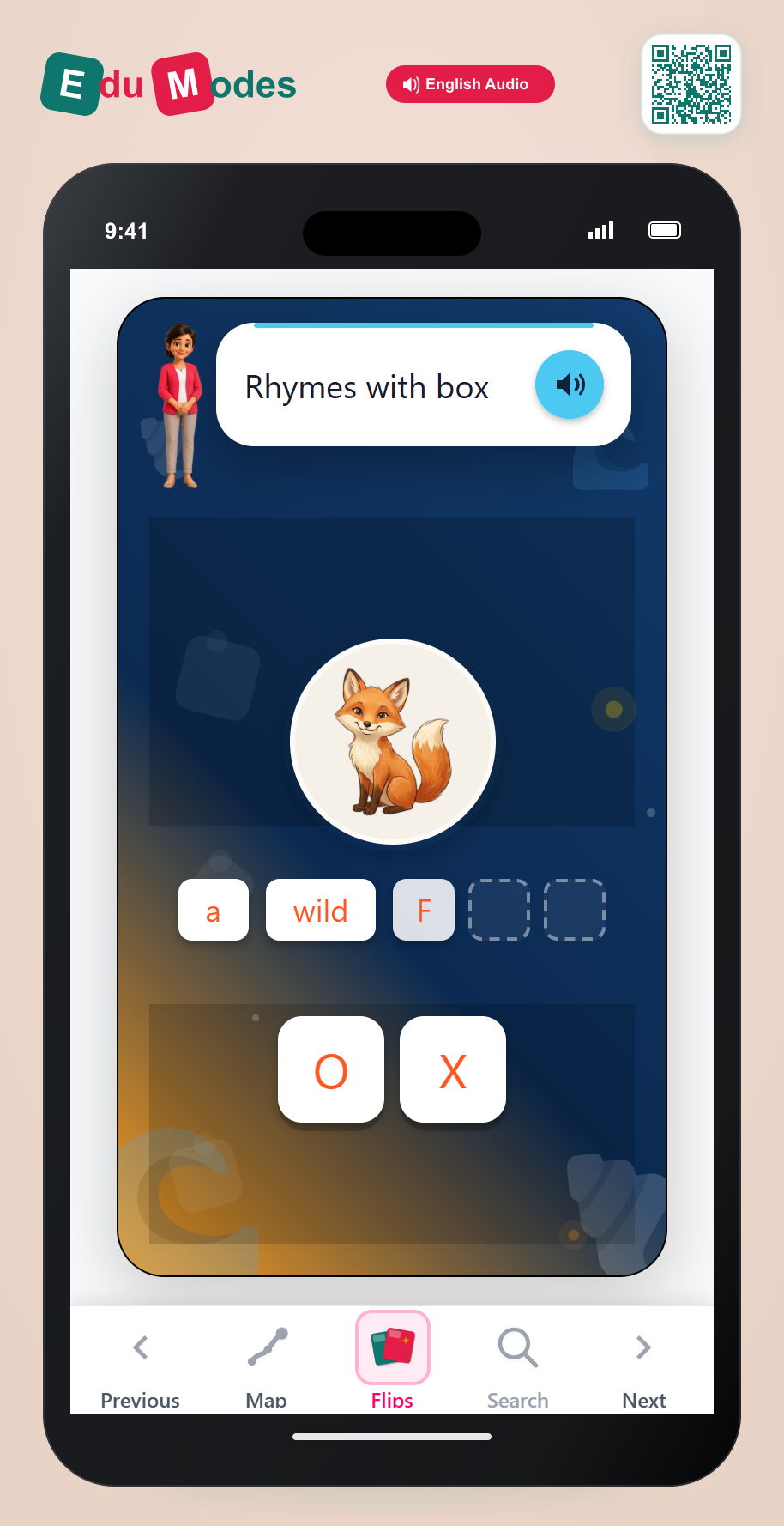 Spell the Rhyme - FOX - Interactive Learning Game Preview