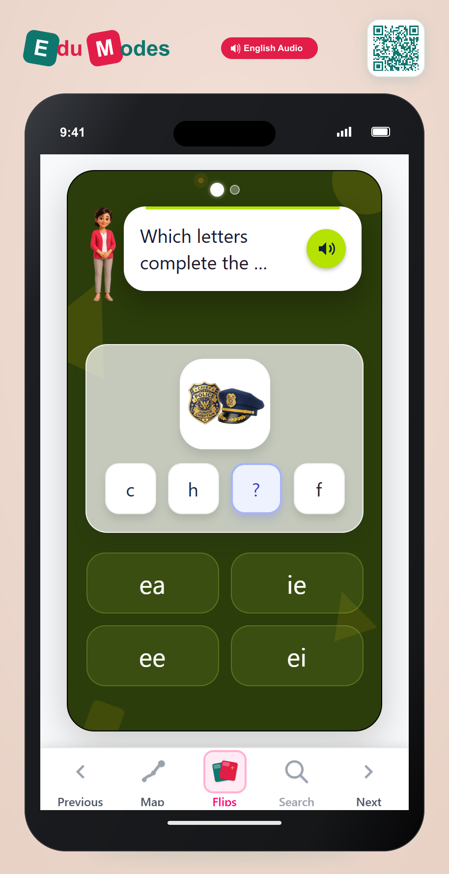Spell Long E: Pattern ie - Interactive Learning Game Preview