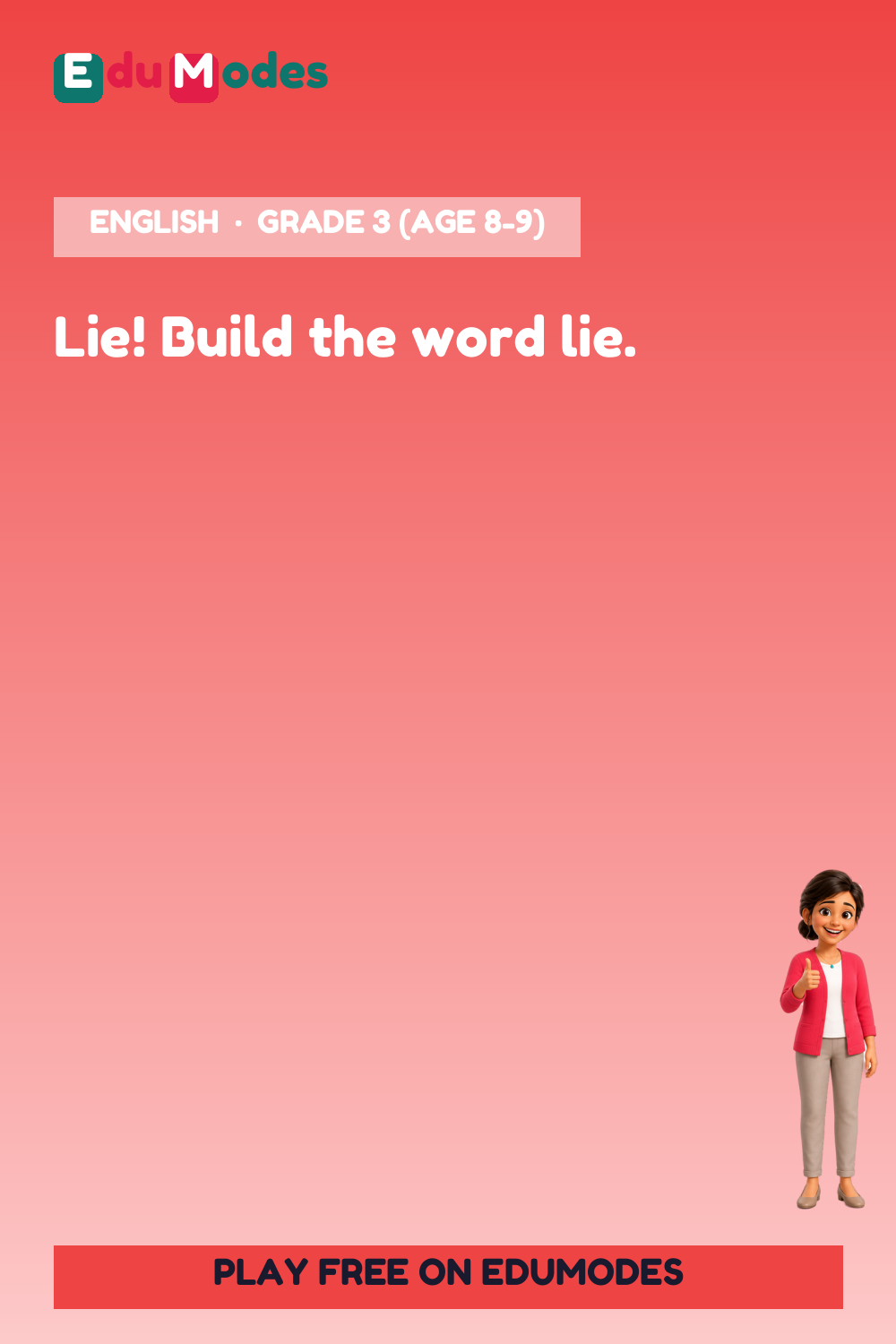 Long 'i' Patterns: ie and y - Part 2 - Interactive Learning Game Preview