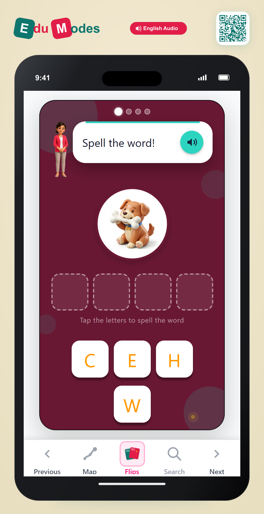 Long "u" Patterns: ew - Word Scramble - Interactive Learning Game Preview