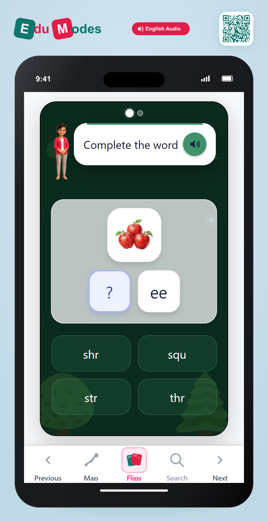 Missing Blend: thr - Interactive Learning Game Preview