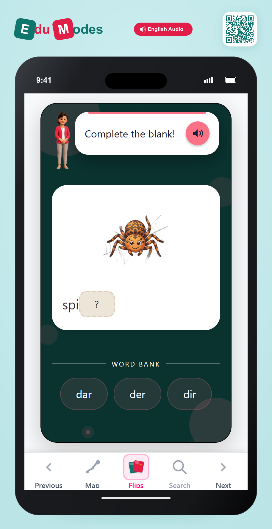 Spider - Interactive Learning Game Preview