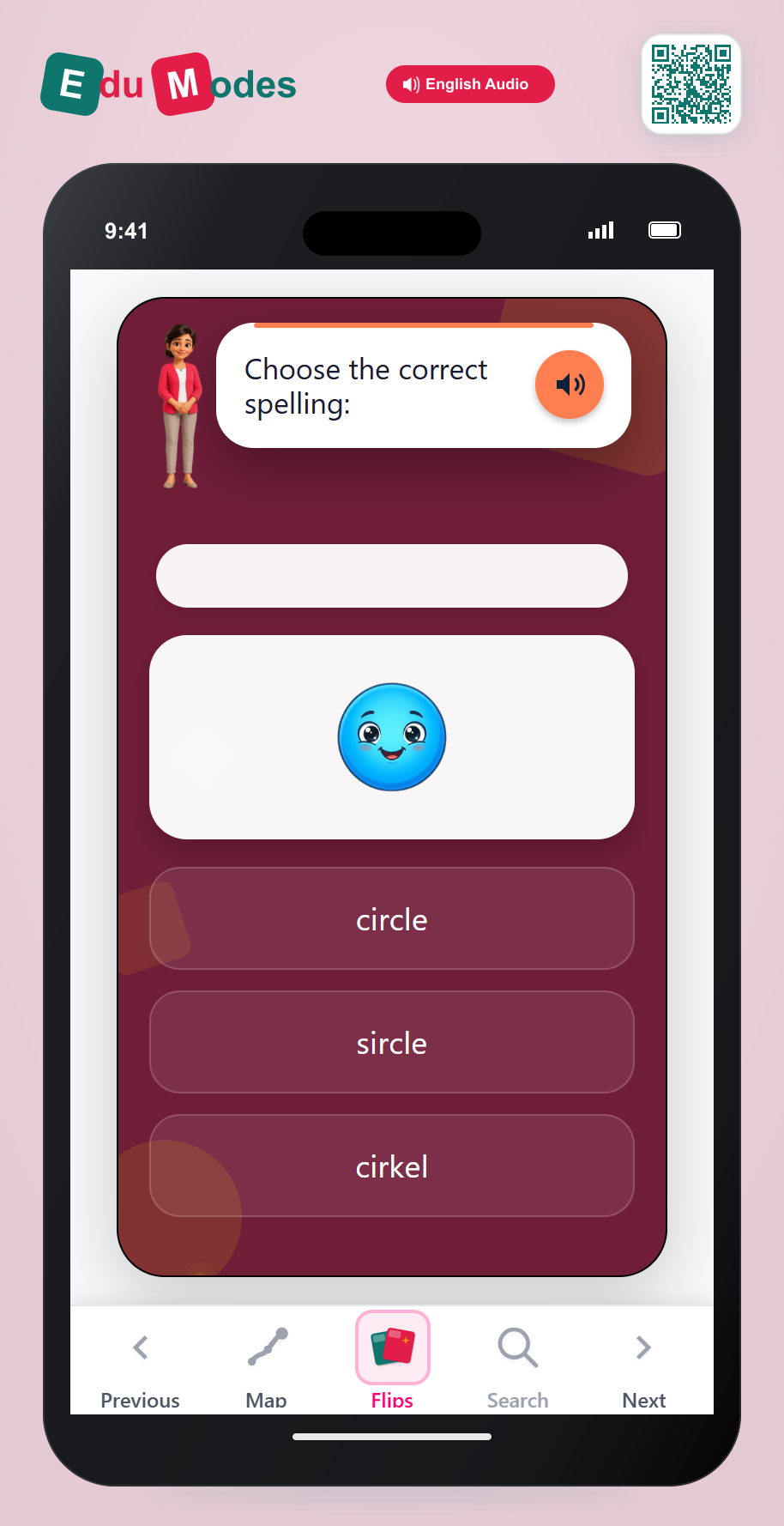 Spell consonant-l-e words - Circle - Interactive Learning Game Preview