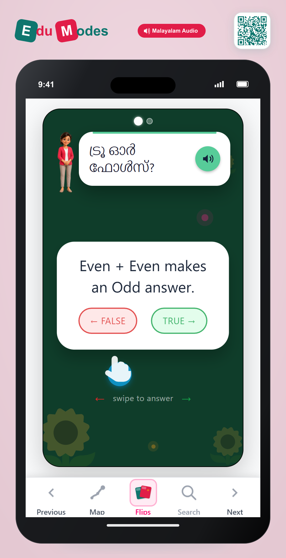 Rule Check Swipe (Malayalam) - Interactive Learning Game Preview