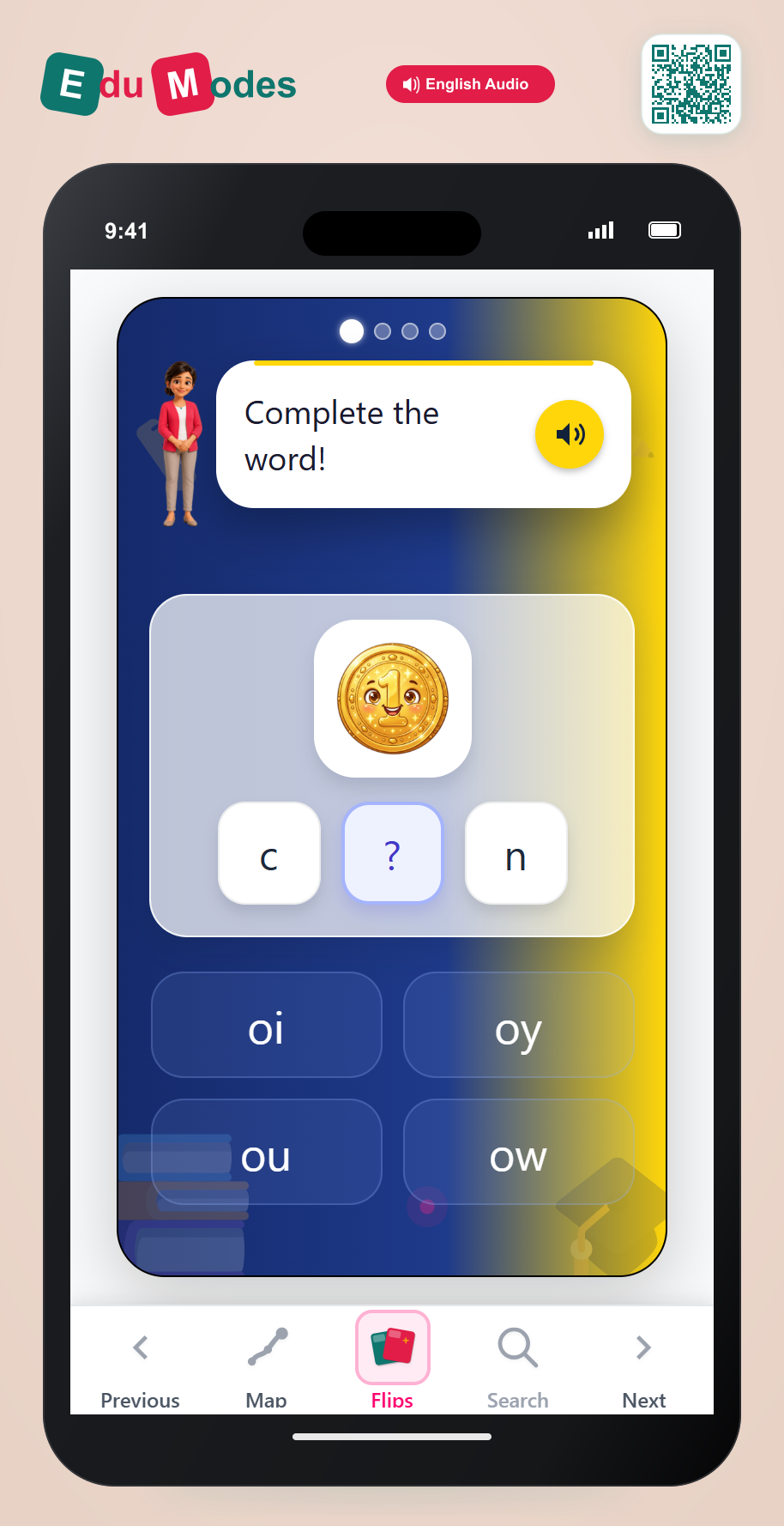 Missing Letter: oi and oy - Interactive Learning Game Preview