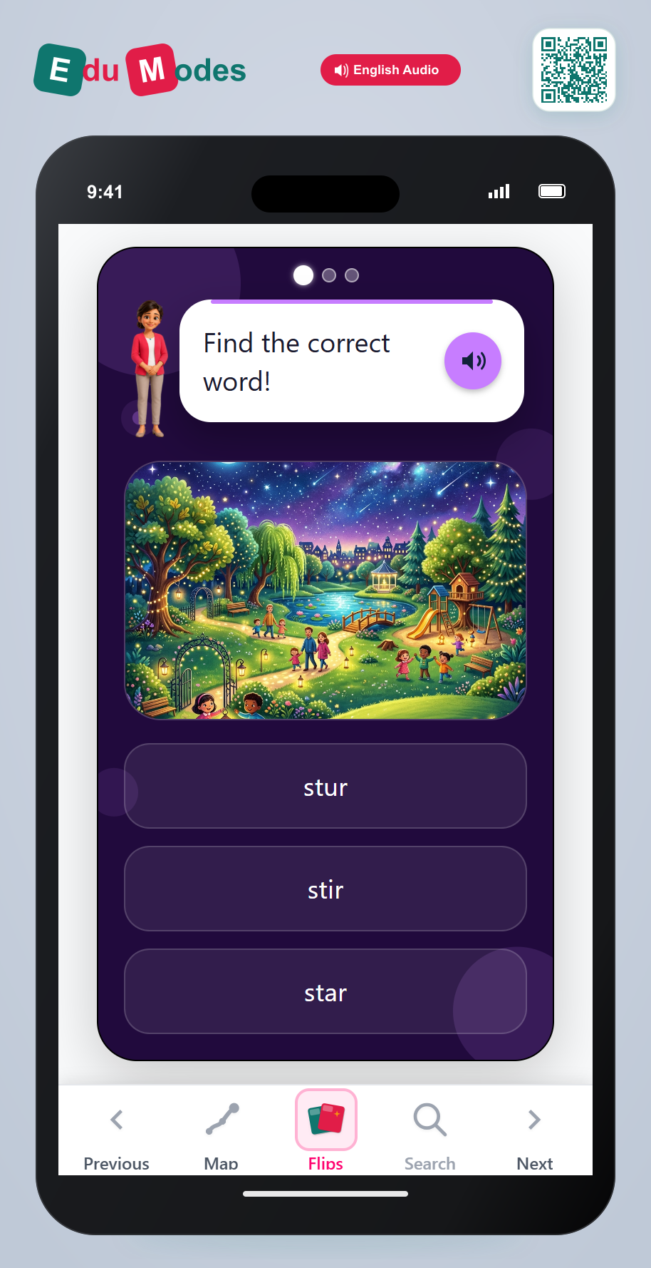 Spell words with r vowel patterns - AR Sound - Interactive Learning Game Preview