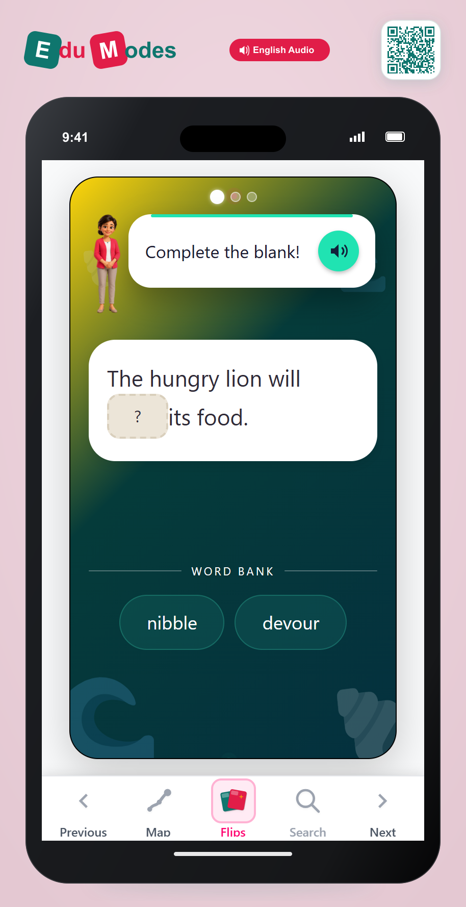 Nuanced Action Verbs 2 - Interactive Learning Game Preview