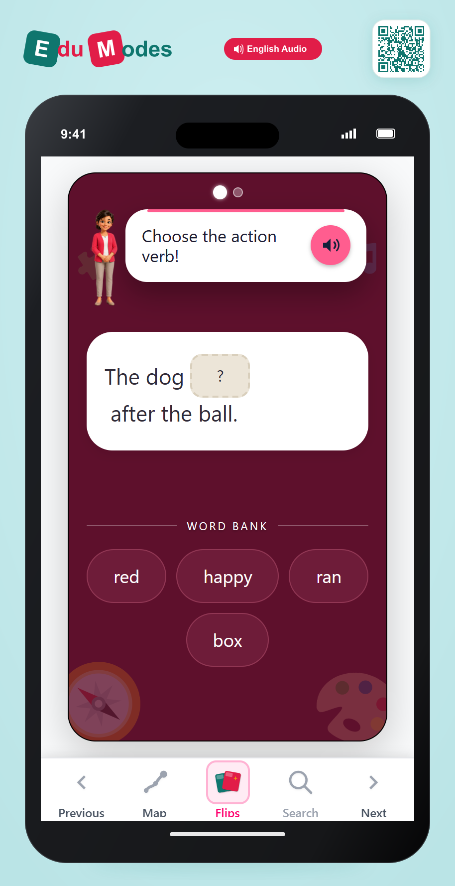 Complete Sentence - Physical Action 1 - Interactive Learning Game Preview