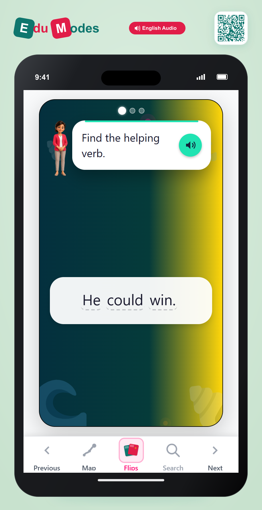 Find Helping Verbs - Modals - Interactive Learning Game Preview