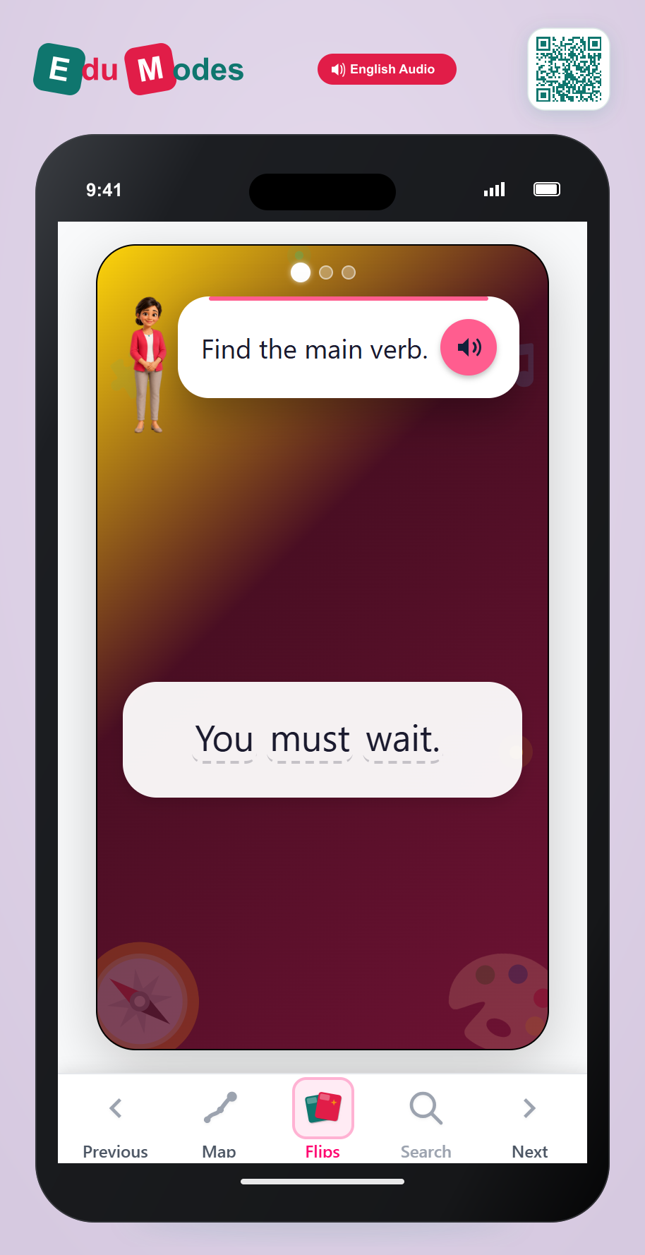 Find Main Verbs with Modals - Interactive Learning Game Preview