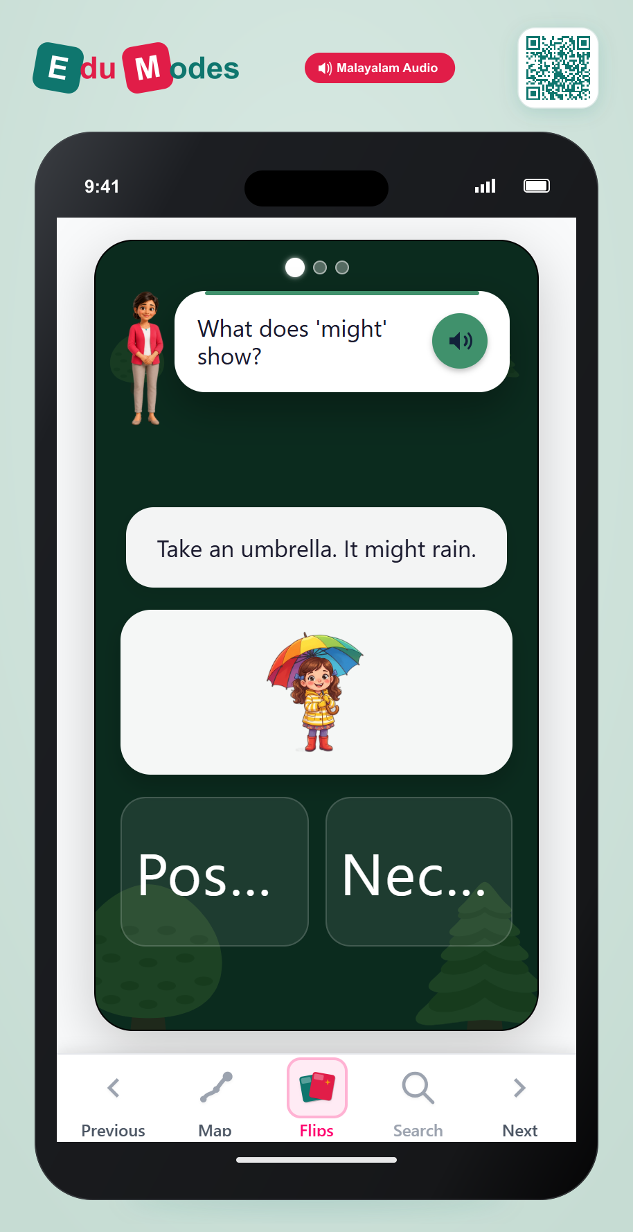 What does the modal verb show? - Possibility (Malayalam) - Interactive Learning Game Preview