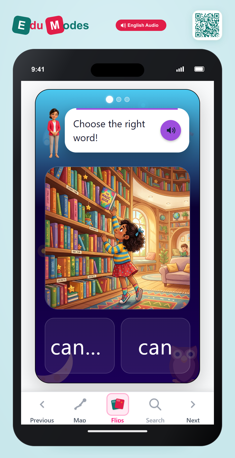 Use the correct modal verb - Scene 1 - Interactive Learning Game Preview