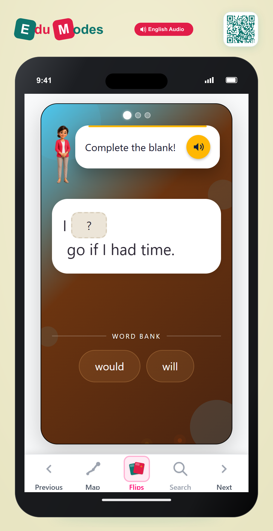 Use the correct modal verb - Conditional - Interactive Learning Game Preview
